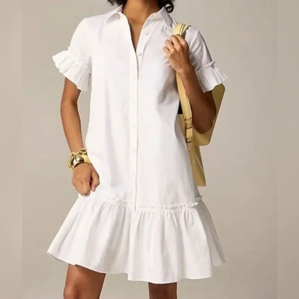 J.Crew Amelia shirtdress in cotton poplin NWT Size M